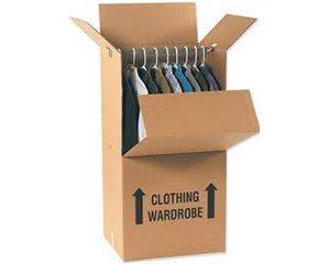 SINGLE WALLED SHORT WARDROBE BOXES 20 X 20 X 34 (7.9 C/F)