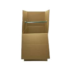 Short Wardrobe Box with Bar 24 x 20 x 34 (11.0 c/f)